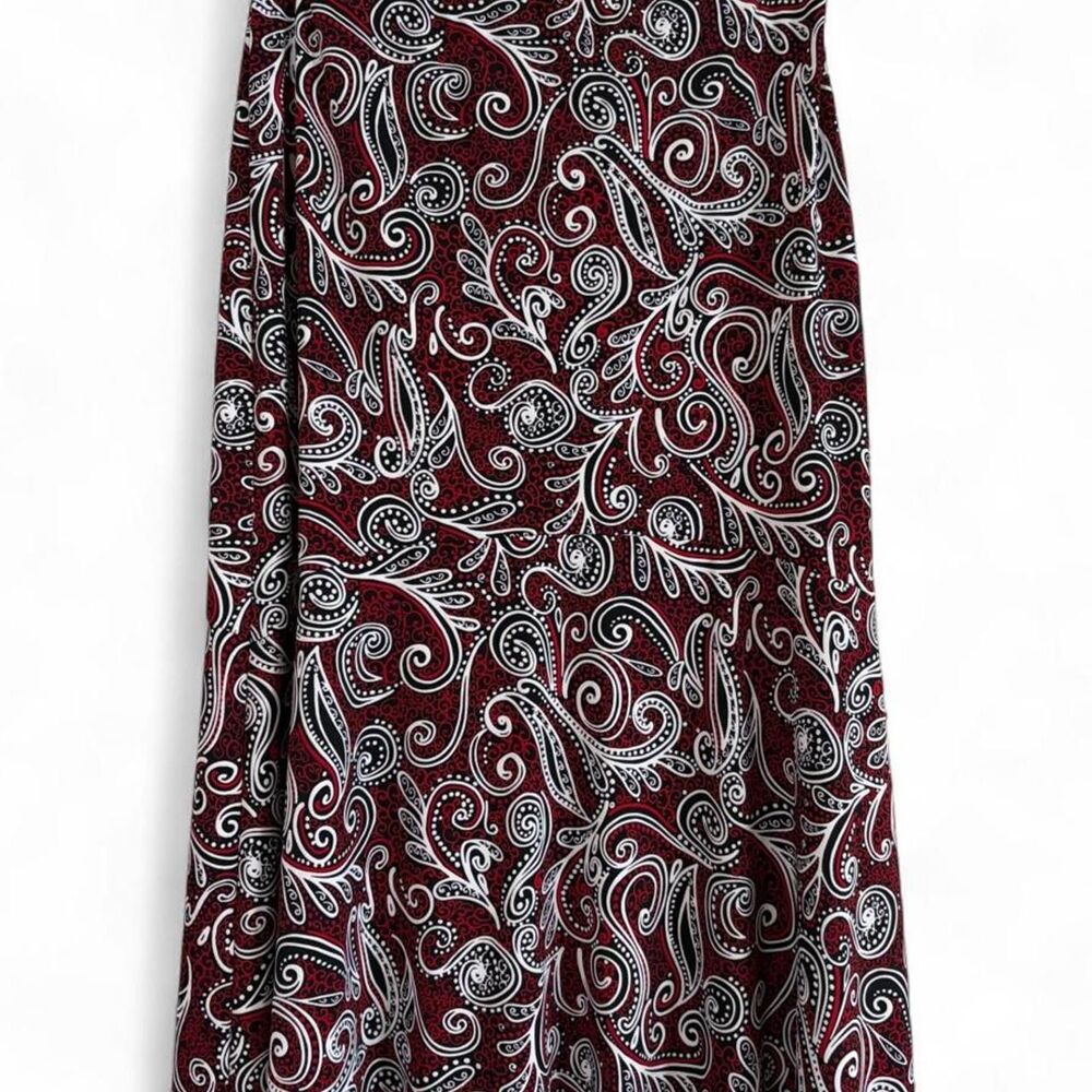 Vintage 90s Grunge Dark Academia Whimsygoth Paisley Maxi Skirt